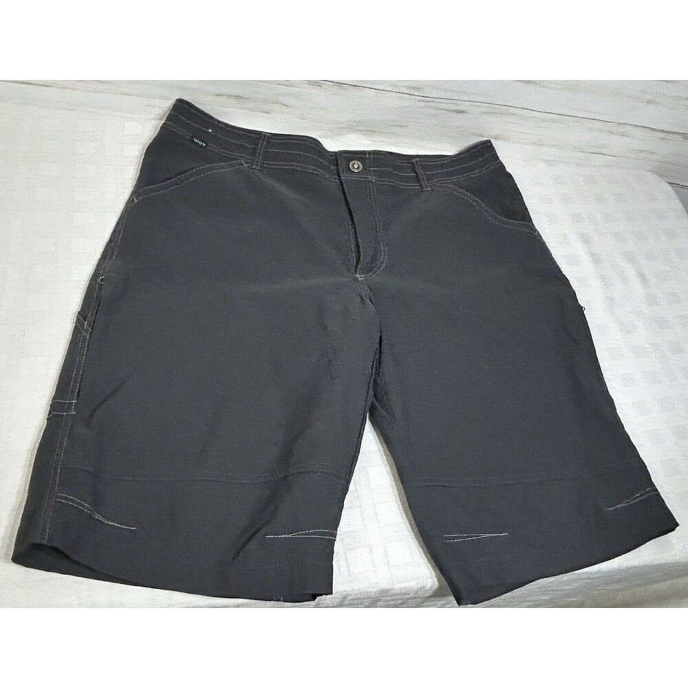 Kuhl Renegade 5121 Dark Gray Nylon Stretch Long Shorts Outdoor Size 38 Men pant
